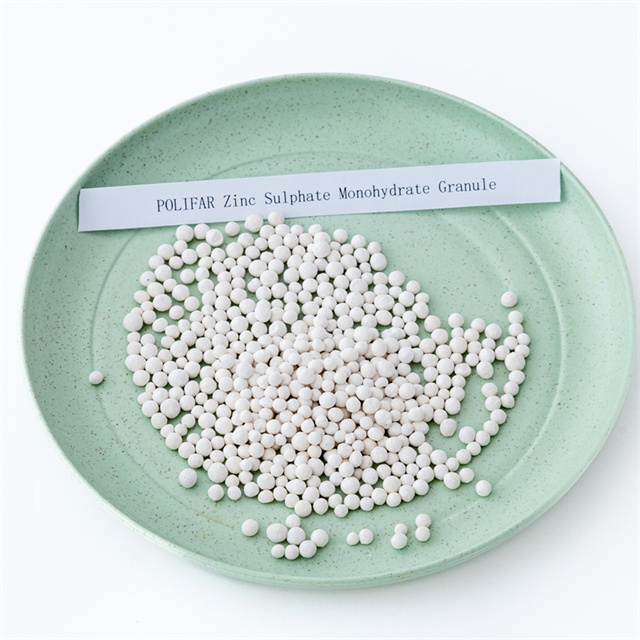 Granulo monoidrato di solfato di zinco al 33% di grado alimentare
